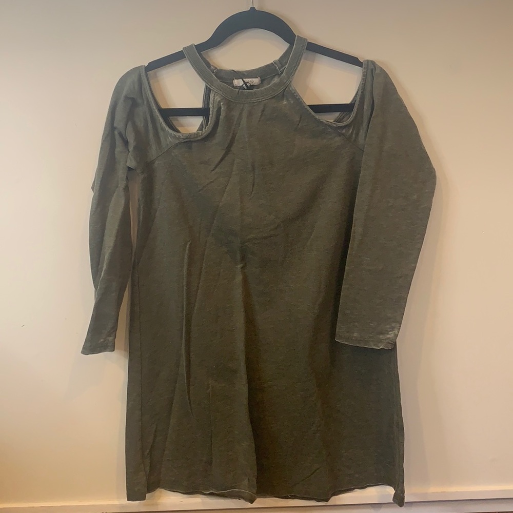 Open shoulder dress